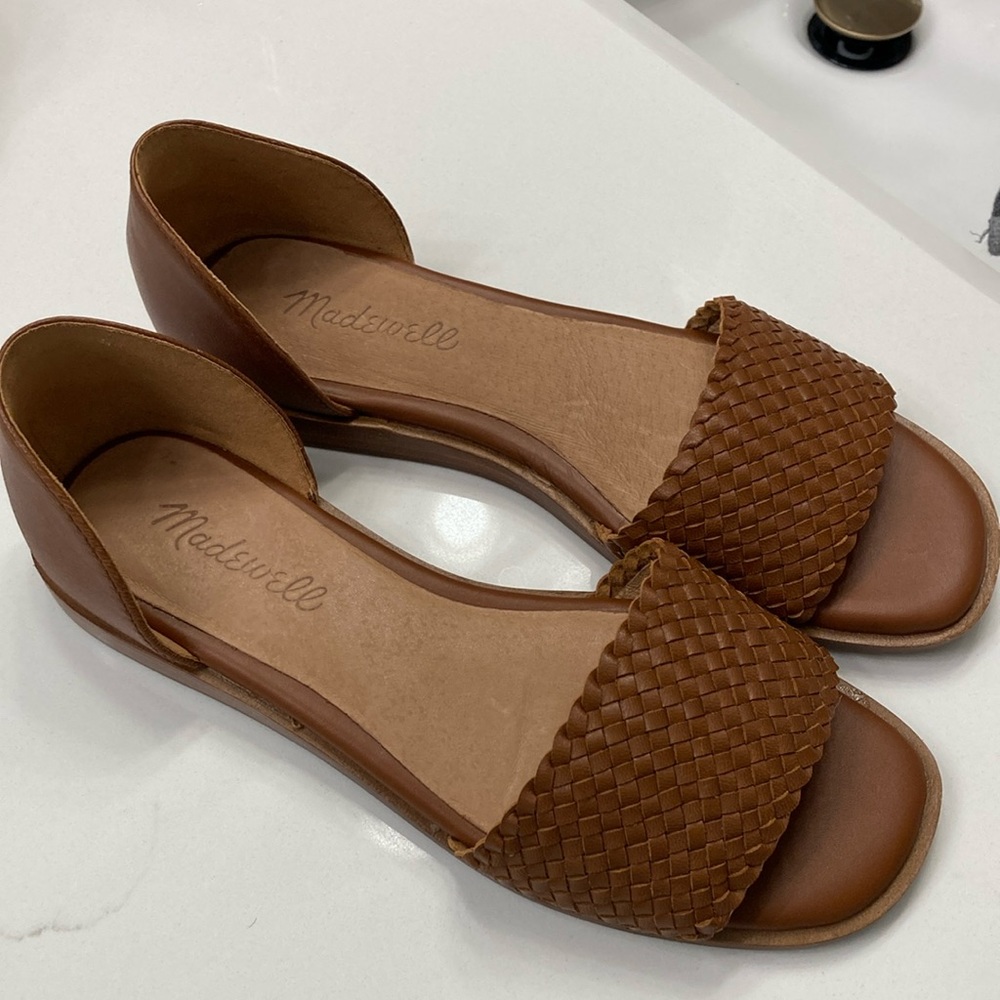 NIB Madewell Brown Woven Flats